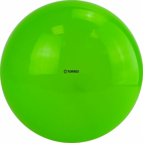 Мяч для художественной гимнастики однотонный TORRES, арт. AG-19-05, диаметр 19 см, ПВХ, зеленый
