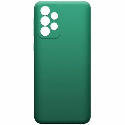 Силиконовый чехол Borasco для Samsung Galaxy A53, с микрофиброй, зеленый опал силиконовый чехол borasco для samsung galaxy a53 с микрофиброй зеленый опал
