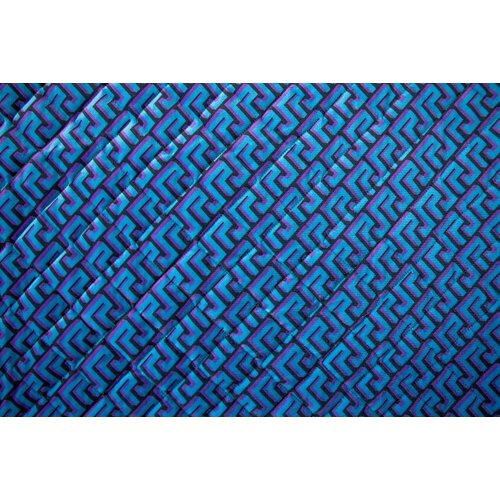 Ткань бархатная стежка голубого цвета с геометрическим узором ткань поплин асфальтового цвета с геометрическим узором