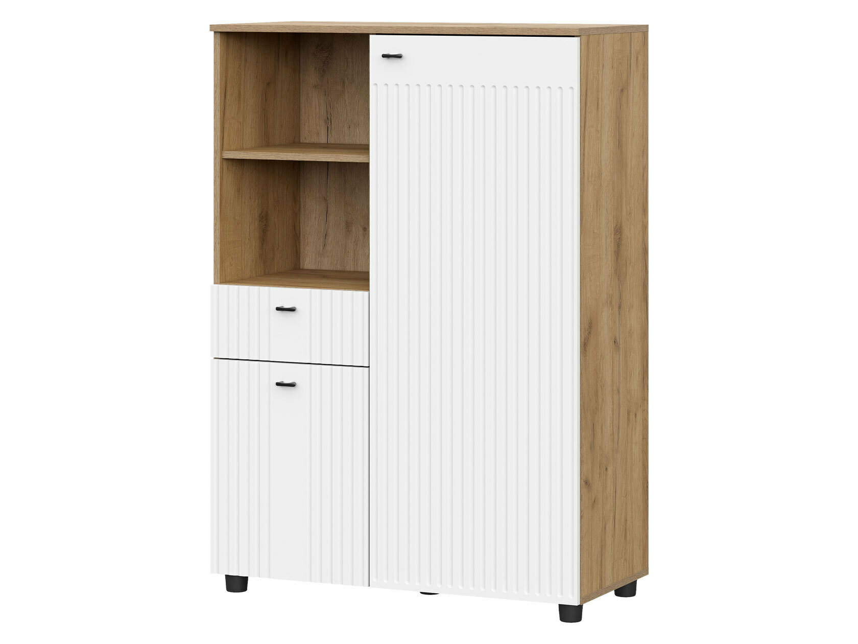 фото Комод СВ-Мебель Милан Дуб золотой / Белый матовый