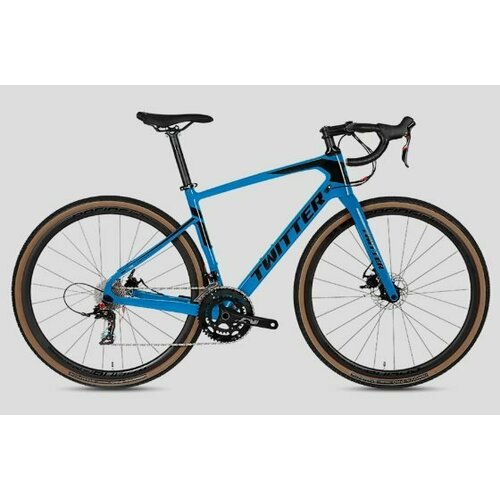 фото Велосипед twitter gravel rs-22s carbon (2022) 54" голубой