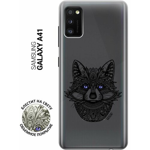 Ультратонкий силиконовый чехол-накладка для Samsung Galaxy A41 с 3D принтом Grand Raccoon ультратонкий силиконовый чехол накладка transparent для samsung galaxy a80 с 3d принтом grand raccoon