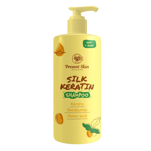 Present Skin Шампунь для волос с кератином разглаживающий 500 мл