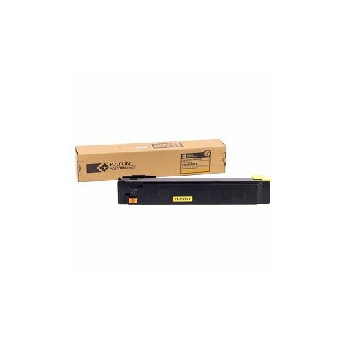 Тонер-картридж для Kyocera TASKalfa 406ci TK-5215Y yellow 15K (Katun) картридж katun 49357 совместимый тонер картридж kyocera tk 5215y 1t02r6anl0 15000 стр желтый