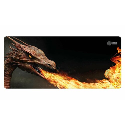 Коврик для мыши Cactus Fire Dragon XXL рисунок 900x400x3мм (CS-MP-PRO07XXL)