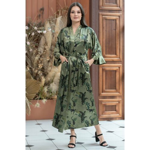фото Халат mia-amore, размер l/xl, зеленый