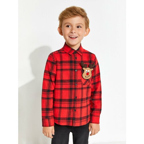 фото Рубашка acoola, размер 110, красный