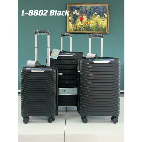 фото Чемодан , 69 л, размер m, черный longstar