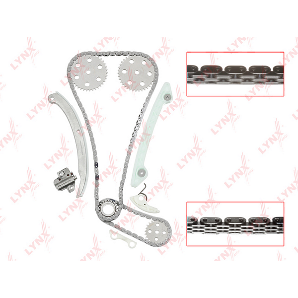 LYNXAUTO tk-0013 комплект цепи грм Ford (Форд) Focus (Фокус) II 1.8-2.0 04 / Focus (Фокус) c-max 1.8-2.0 03 / c-max I