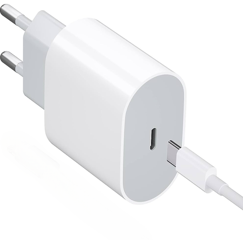 Зарядное устройство для iPhone 15 / 15 Plus / 15 Pro / 15 Pro Max / iPad / AirPods / Быстрая зарядка 25W + кабель (USB Type-C - USB Type-C) black horns зарядное устройство от розетки для ipad iphone bh un0501