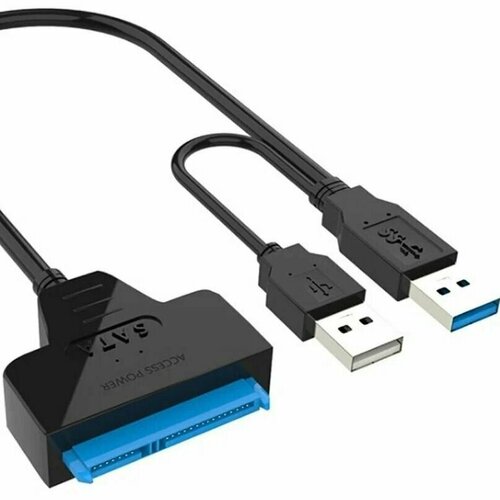 Кабель переходник адаптер USB 3.0 - SATA lll для HDD 2,5 / 3,5 и SSD Диска адаптер переходник кабель с usb 3 0 на sata iii для hdd ssd жесткого диска