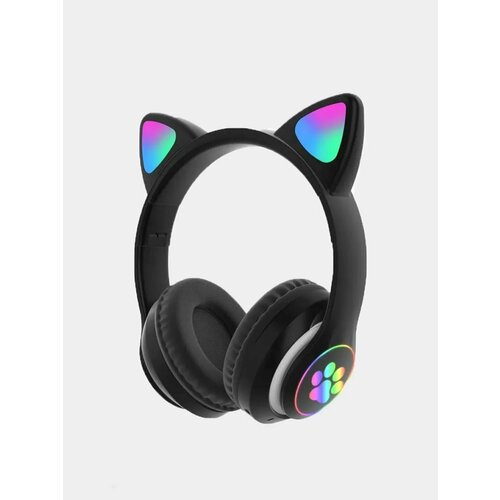 Беспроводные наушники с ушками Cat STN-28 Black Original cat ear беспроводные наушники cat stn 28 с ушками наушники ушки