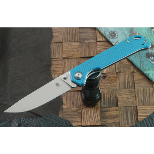 Складной нож Kizer Knives Begleiter сталь VG 10, синяя G-10