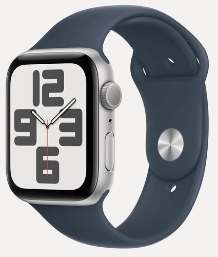 Изображение товара Умные часы Apple Watch Series SE Gen 2 2024 40 мм Aluminium Case GPS, Silver/Denim Sport Band M/L