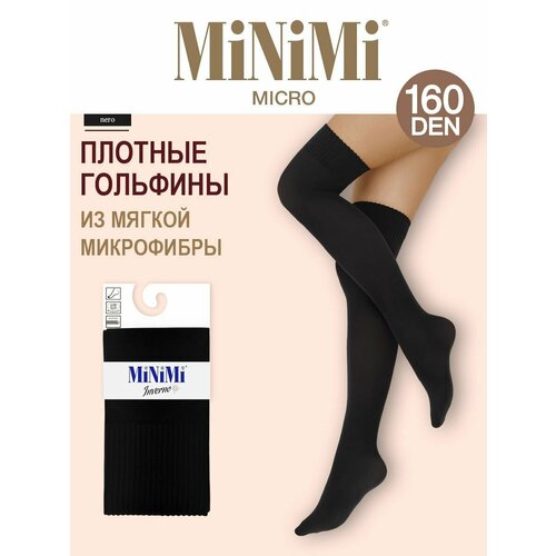 Гольфины MiNiMi Micro, 160 den, размер 3/4/2, черный гольфины 20 den размер one size черный
