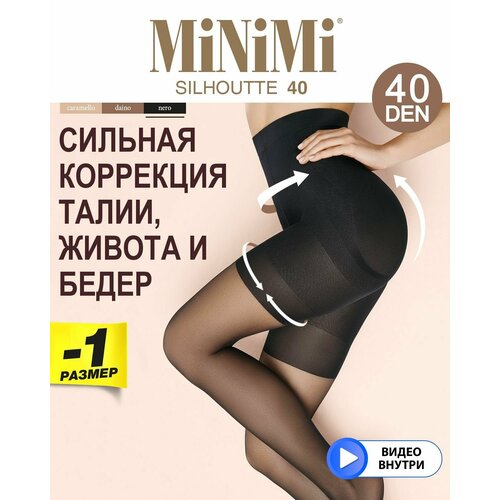 фото Колготки minimi silhouette, 40 den, размер 3, черный