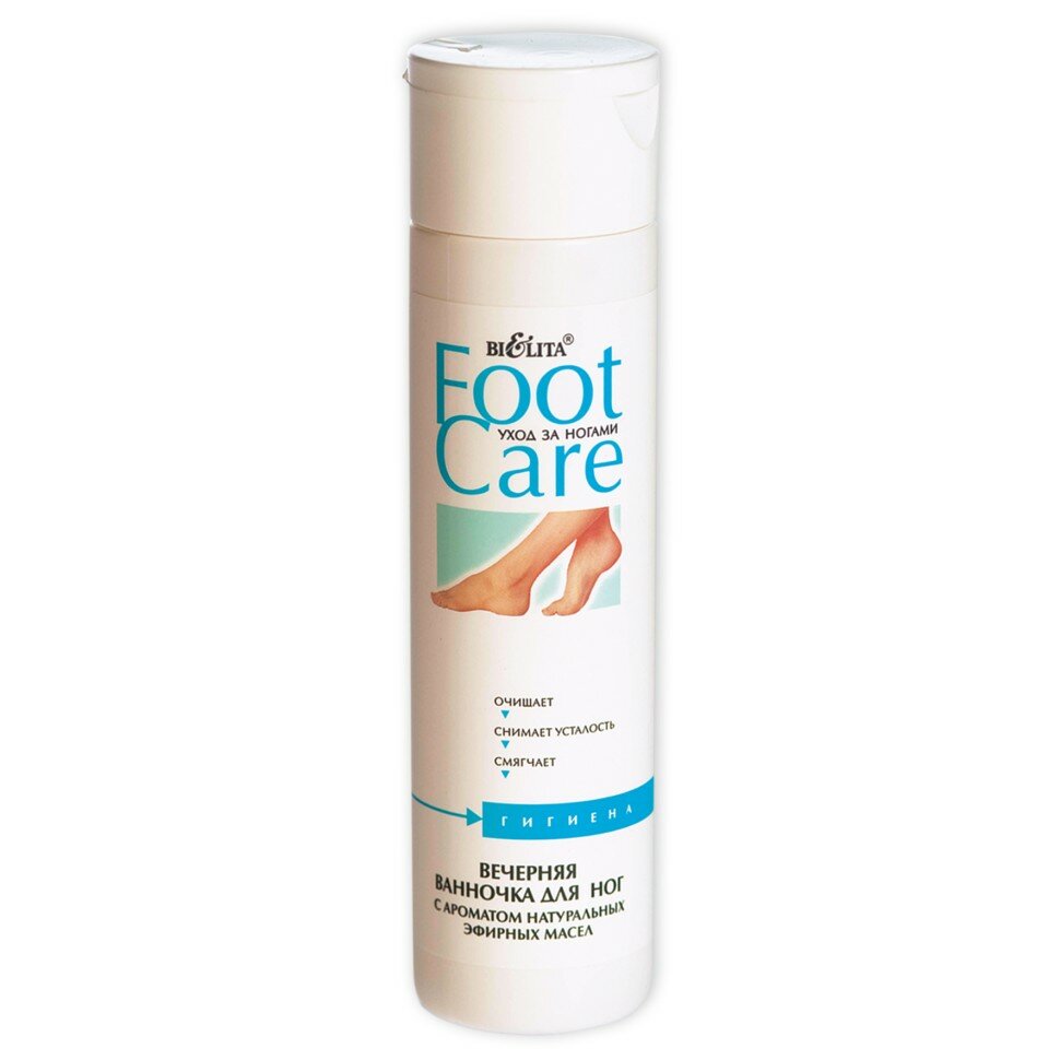 Белита Foot Care Вечерняя ванночка для ног с ароматом натуральных эфирных масел. 250мл
