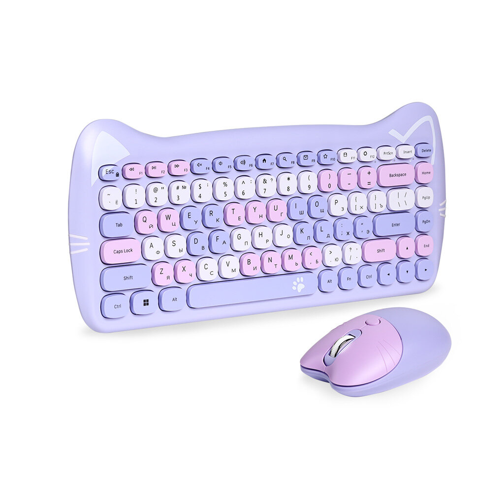 Комплект клавиатура+мышь мультимедийный Smartbuy 668396 Kitty (SBC-668396AG-KT)