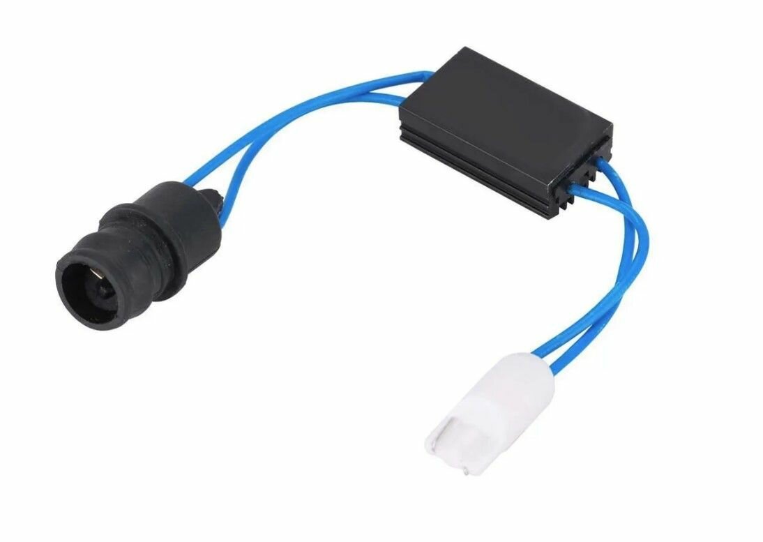 Обманный блок ошибки для светодиодных Led ламп T10 (W5W) резиновый цоколь Canbus (CAN-BUS), 12V, светодиодная обманка, автомобильные лампы без ошибок, нагрузочный резистор — фото 1