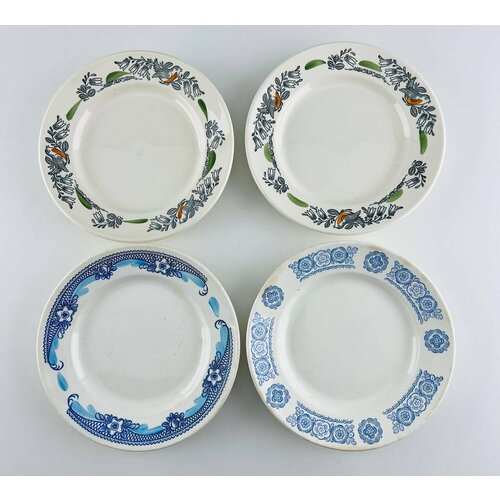 Винтажный набор пирожковых тарелок 