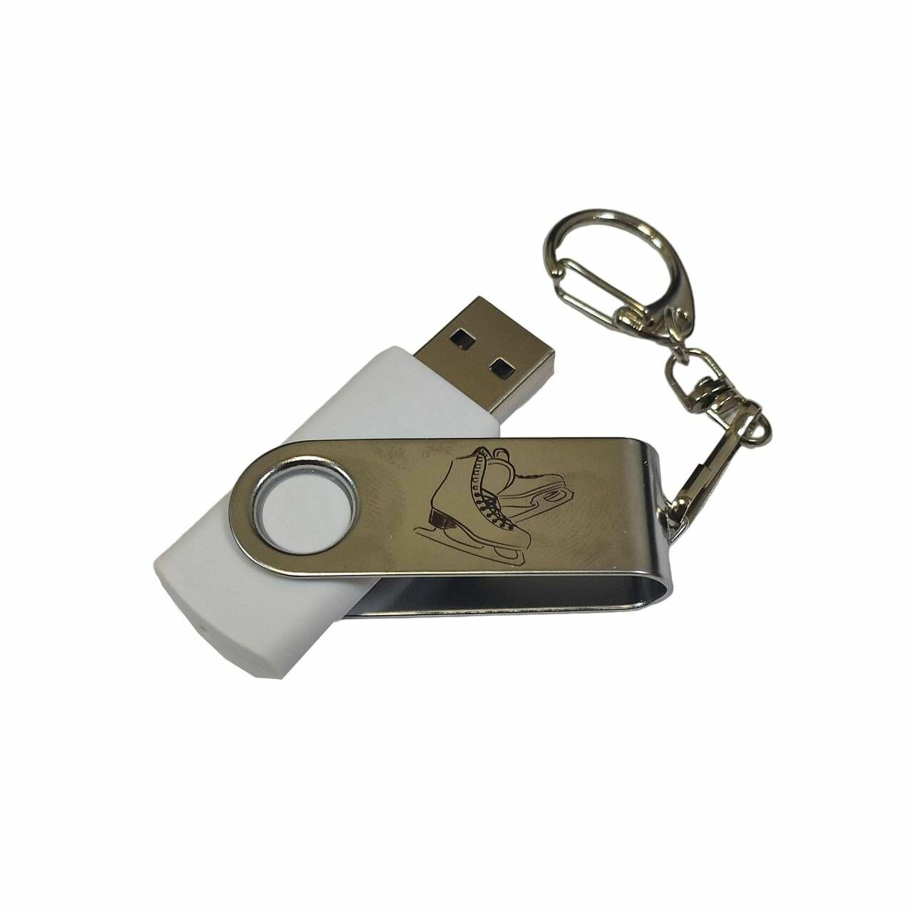USB-флеш-накопитель фигурное катание флешка для фигуриста белая 4GB