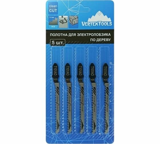 Пилка для лобзика по дереву Vertextools T101AO чистый рез - фото №10