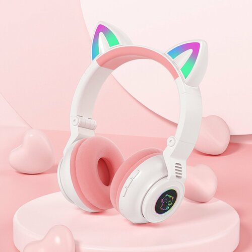 Беспроводные наушники CAT ear STN-28, розовый stn 28 cat style headphones black