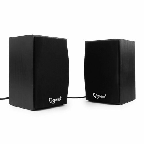 Акустическая система 20 Gembird SPK-201 МДФ черный 5 Вт регулятор громкости USB-питание 125000₽