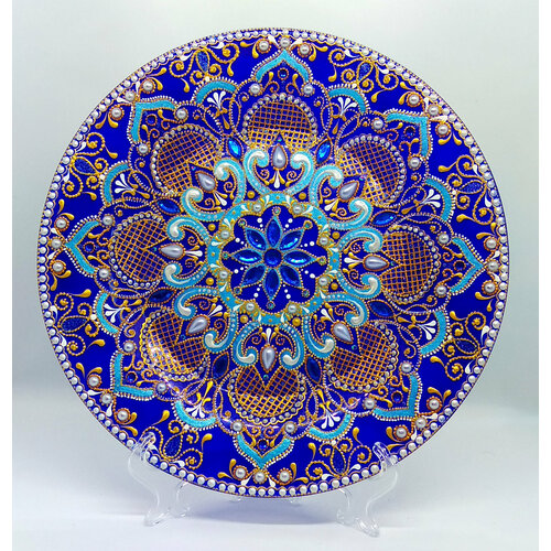 Декоративная тарелка Кружевница Авторская работа 2300₽