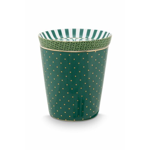 Набор из стакана Royal Dots 230 мл и блюдца Royal Green Ø9 см Mugs&Match Pip Studio