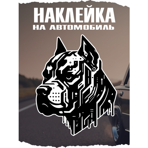 Наклейка на авто Питбуль