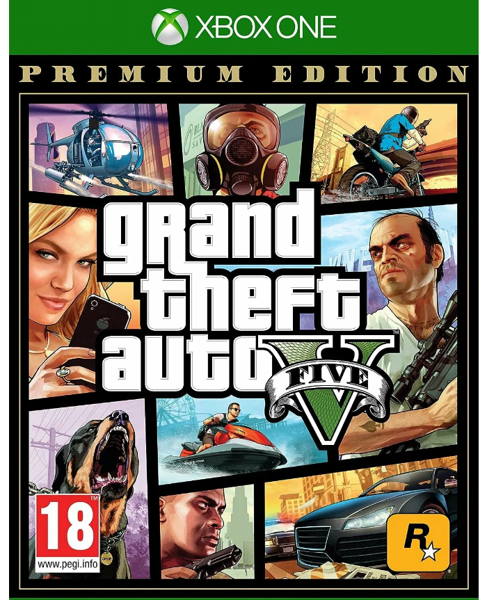 Игра Grand Theft Auto V Premium Edition для Xbox One, все страны