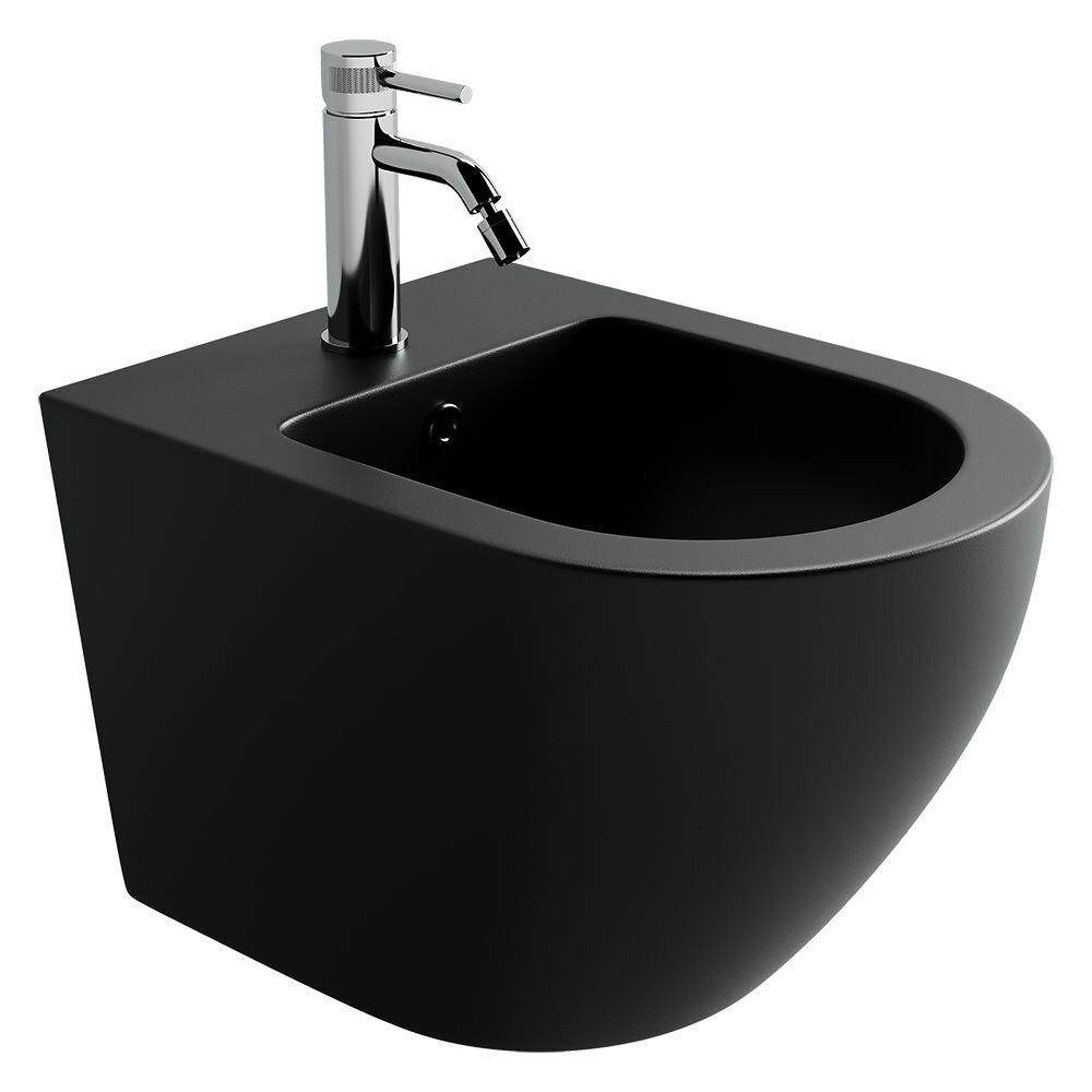фото Биде подвесное Ceramicanova Uno CN11002MB черное матовое