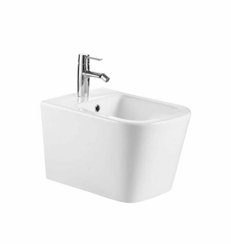 фото Iberica Blanca TOLEDO BIDE Биде подвесное белое с отверстием под смеситель, IBERICA BLANCA