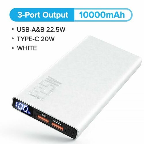 Powerbank 10000mah внешний аккумулятор для зарядки телефона портативная зарядка для путешествий 1599₽
