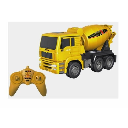 Машинка радиоуправляемая строительная Бетономешалка 1:18 (свет)в короб, 3 шт.