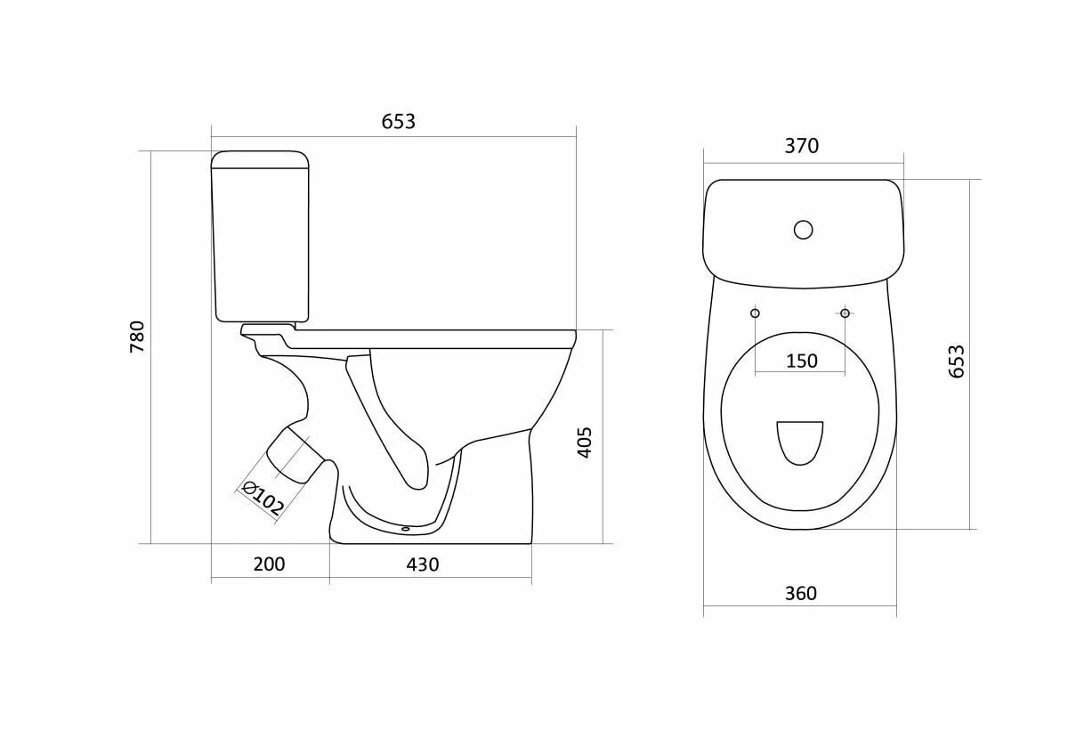 Унитаз-компакт Santek Бореаль 1WH301704