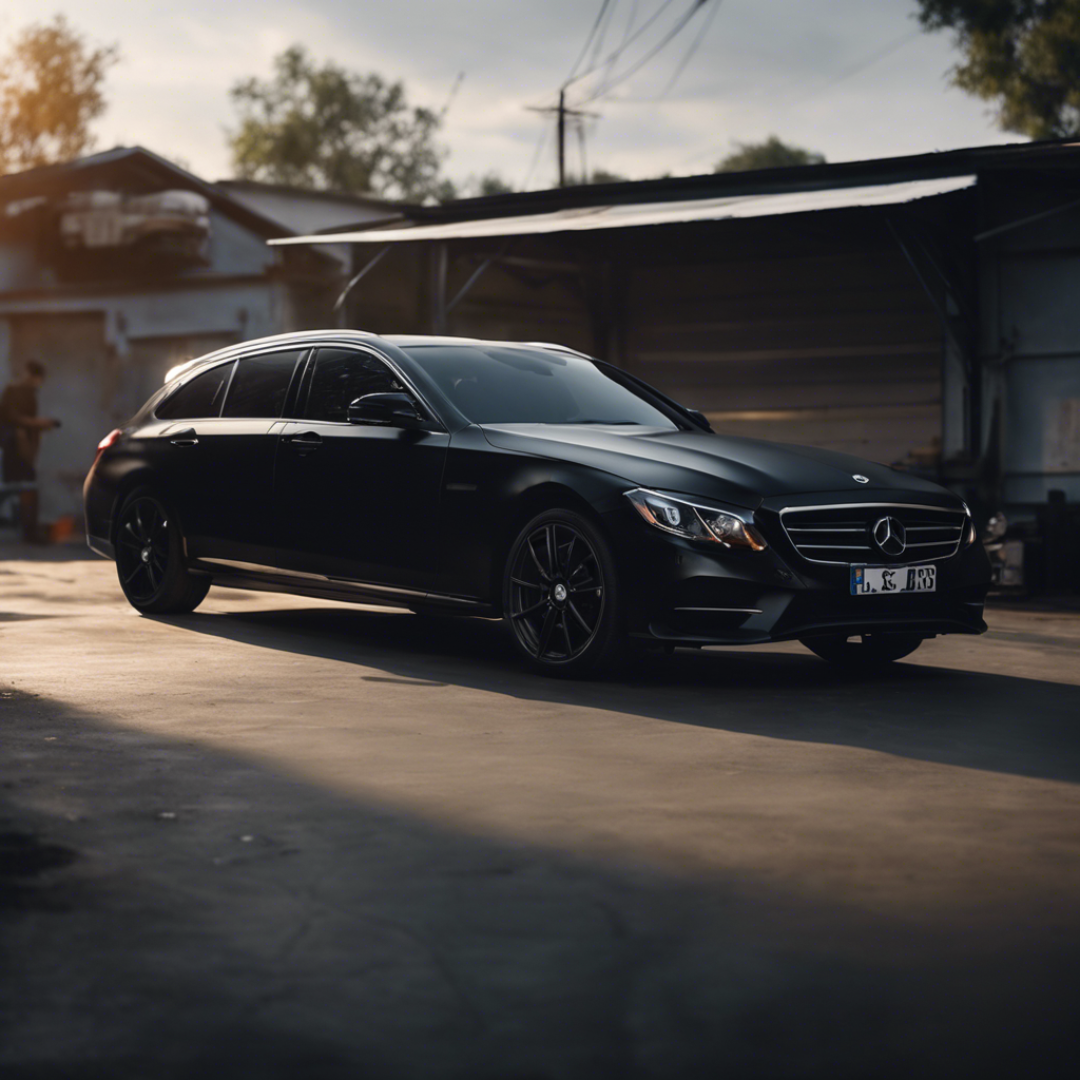 Плёнка для оклейки (1,2 x0,1м) / Чёрный матовый — фото 1