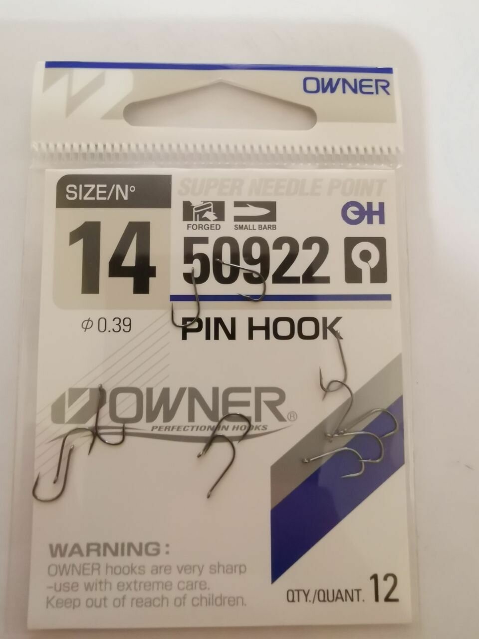 Крючок Owner 50922 №14 (12шт)