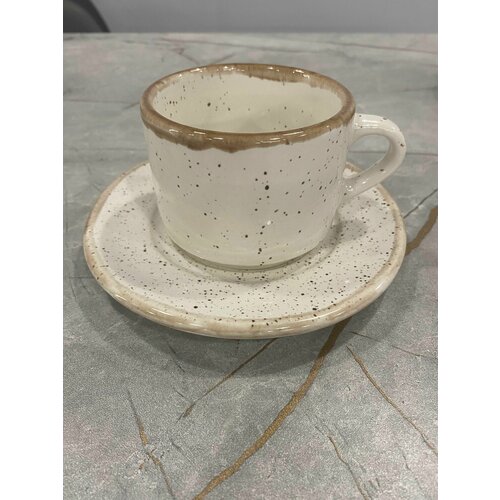 Чашка ristorante classico с блюдцем PUNTO BIANCA серия 2