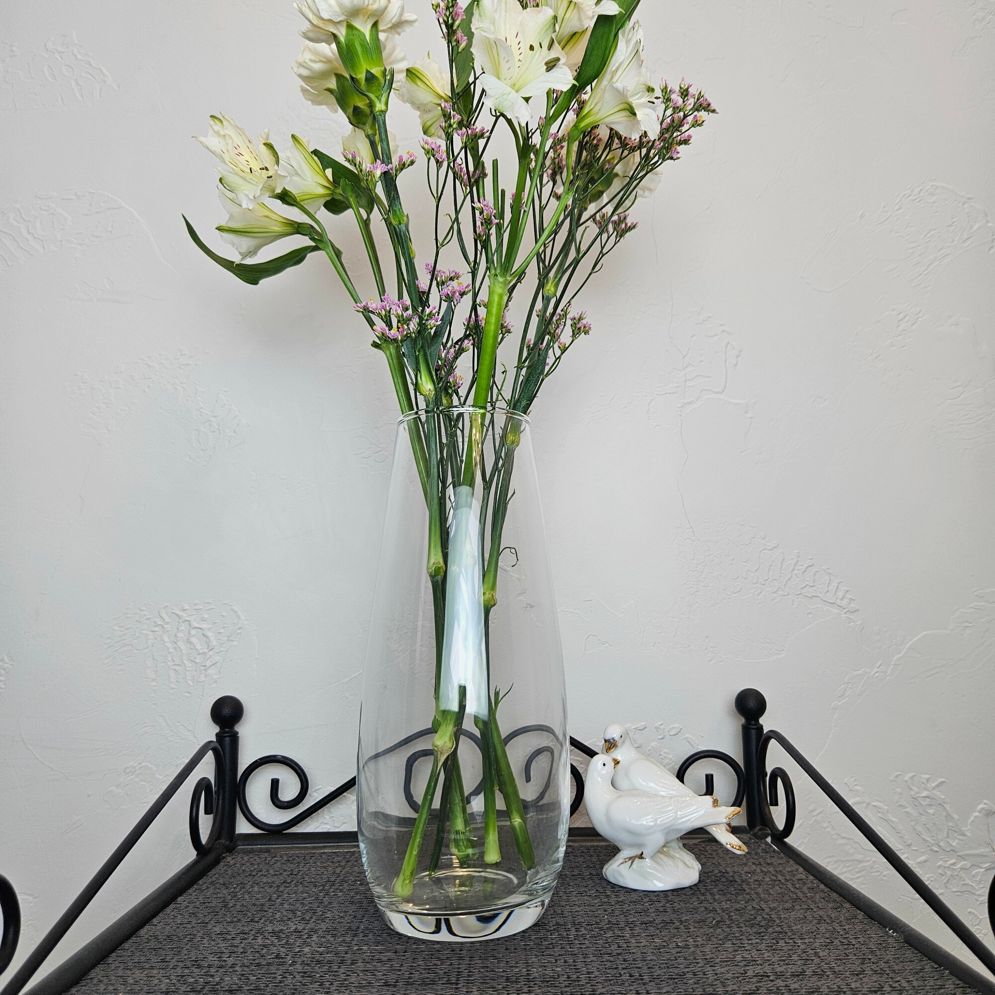 фото Ваза для цветов Pasabahce, 25 см , Из стекла, Широкое основание, декор и интерьер в дом.