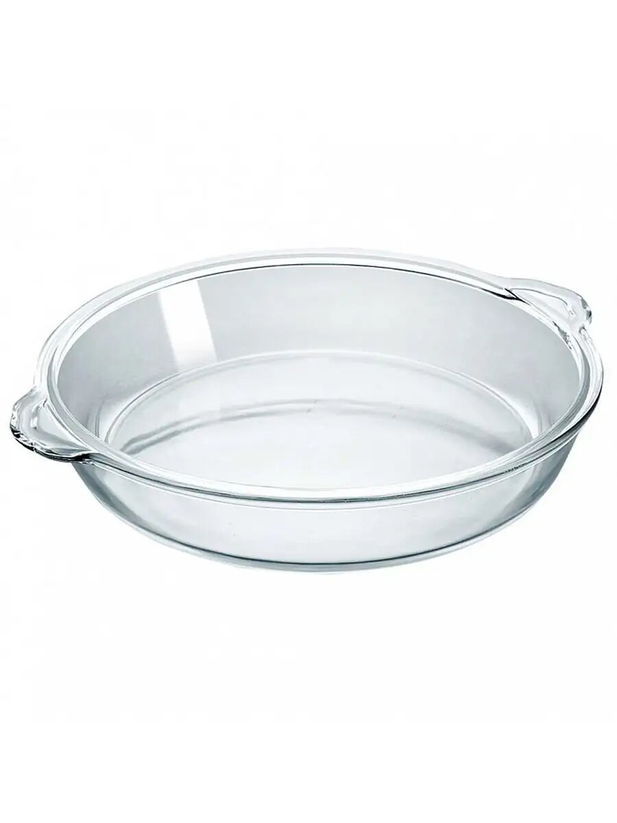 фото РК-0103 Круглая форма для запекания из жаропрочного стекла 1,6л "забава" 23*21*6 см