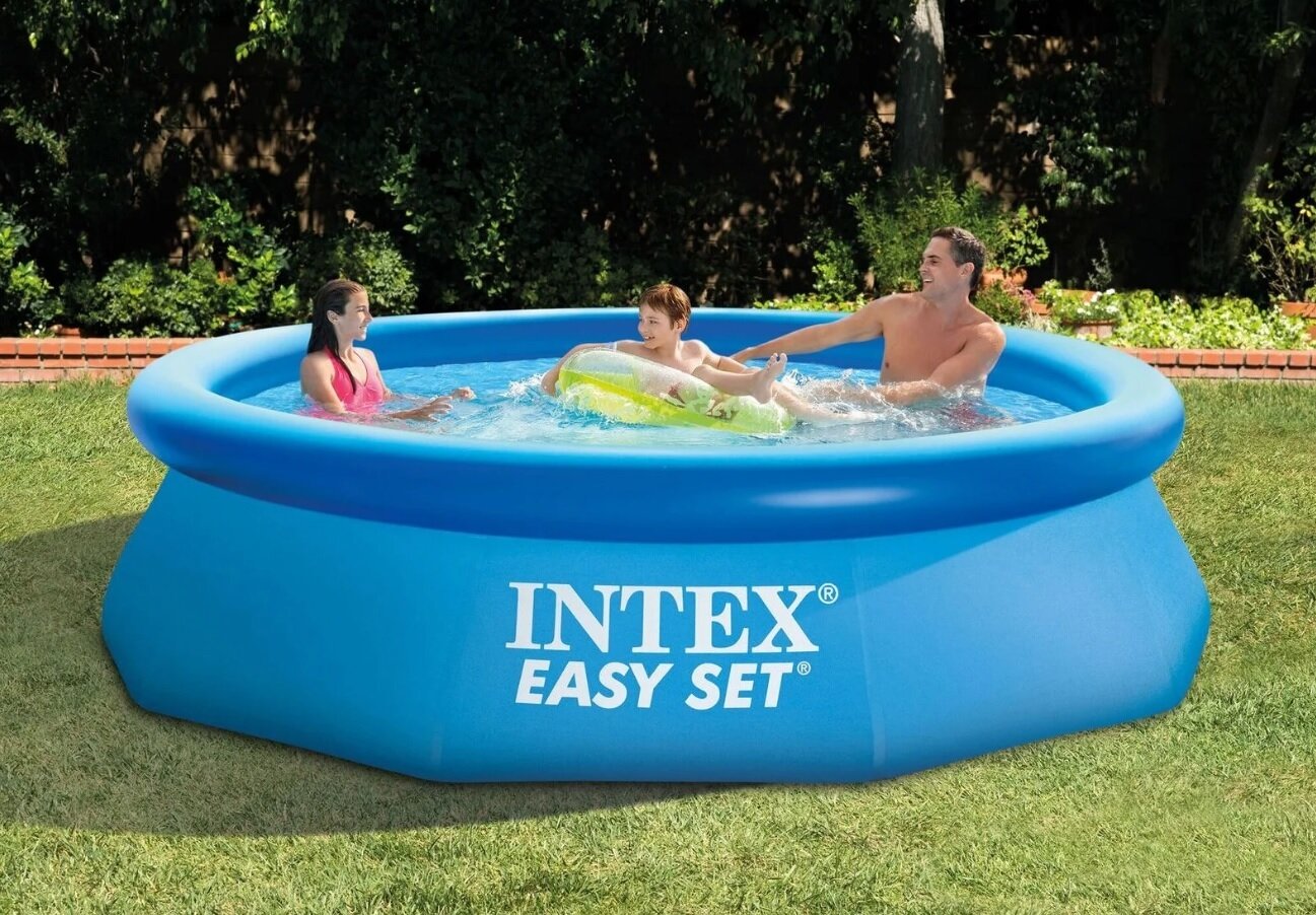 Бассейн Intex Easy set 28110, круглый, диаметр 244 см, глубина 76см — фото 1