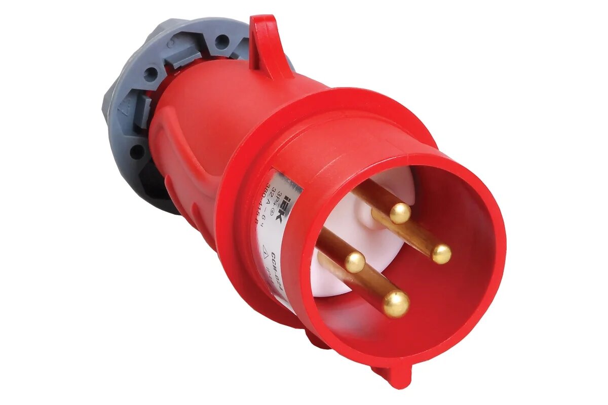 Вилка электрическая кабельная IEK 32А 3P+PE 380В IP44 MAGNUM ССИ-024 PSN02-032-4