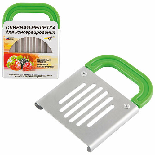 Сливная решетка металлическая на банку III-82 для отделения рассолов сиропов и других жидкостей от продуктов консервирования 191₽