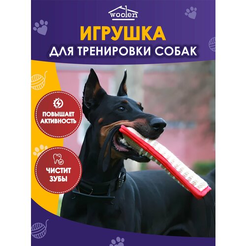 Игрушка палка для дрессировки собак красная