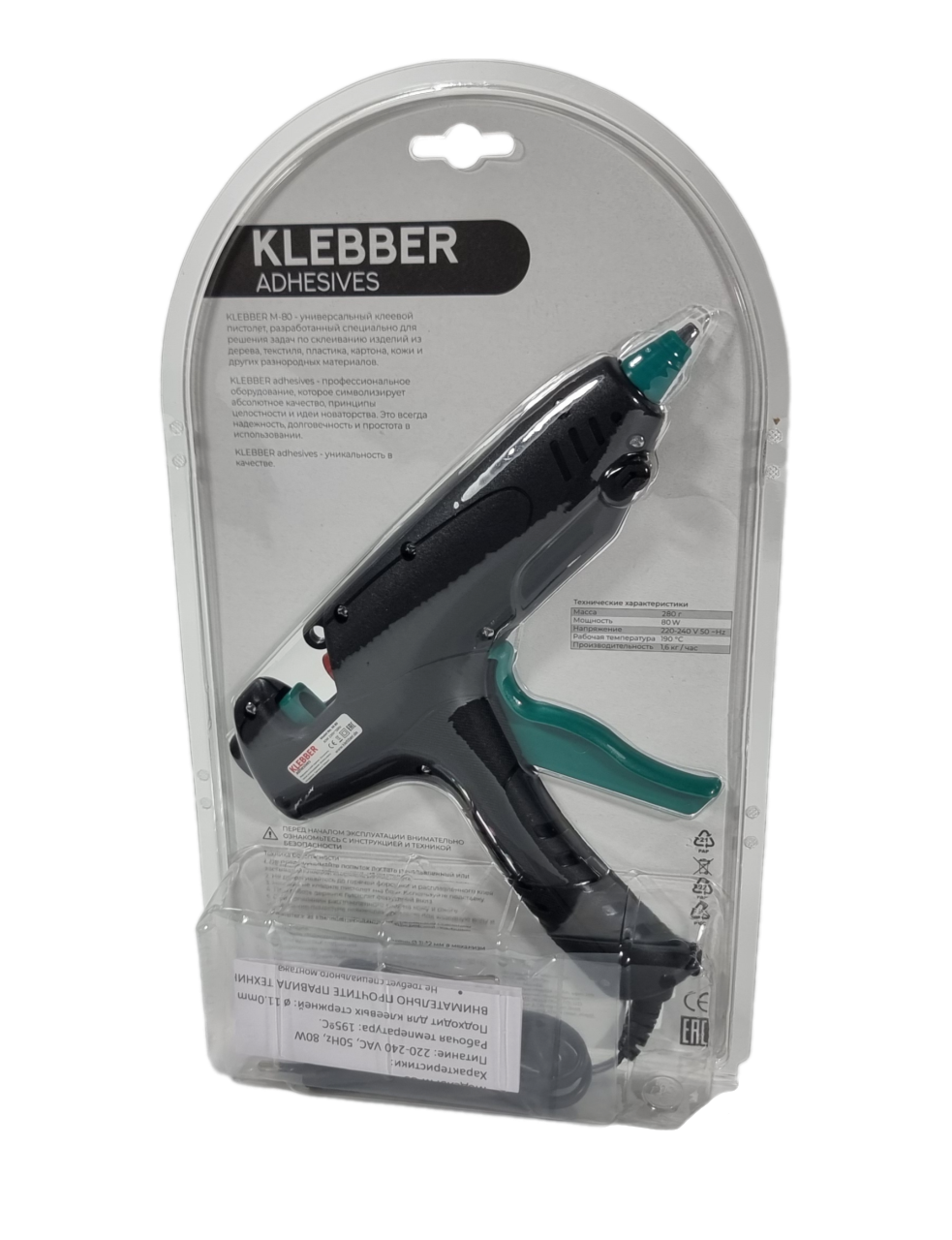 Изображение Клеевой пистолет Klebber M-80
