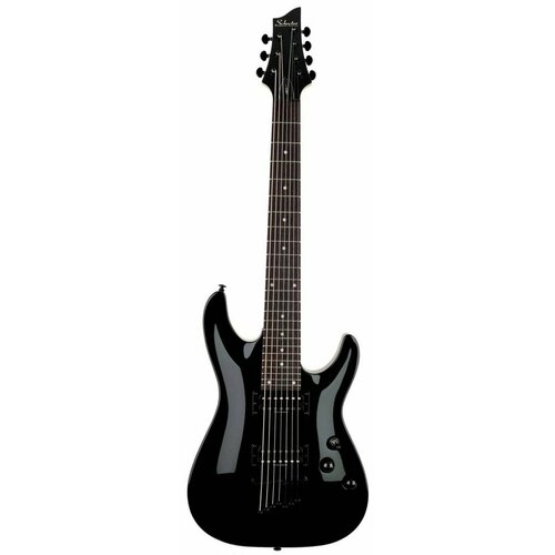 Электрогитара Schecter OMEN-7 G.BLACK, 7 струн, корпус липа, гриф клен