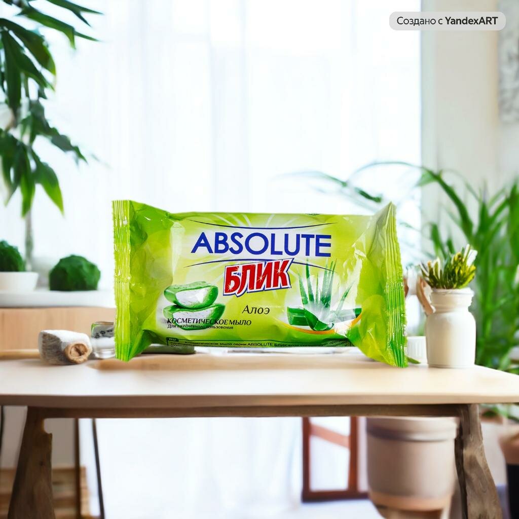 Косметическое твердое мыло ABSOLUTE BLIK  алоэ 170 гр