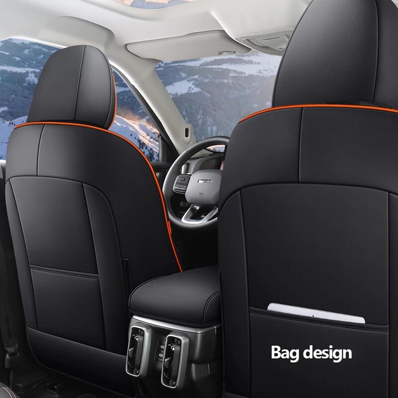 Полный комплект роскошных чехлов на автомобильные сиденья для Haval II Dargo 2023, автомобильная Защитная дышащая кожа, аксессуары для интерьера, Стайлинг, Color 7 — фото 1